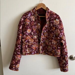 7 for all man kind quilted cropped jacket